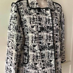 Chico's Marble Jacquard Swing Jacket